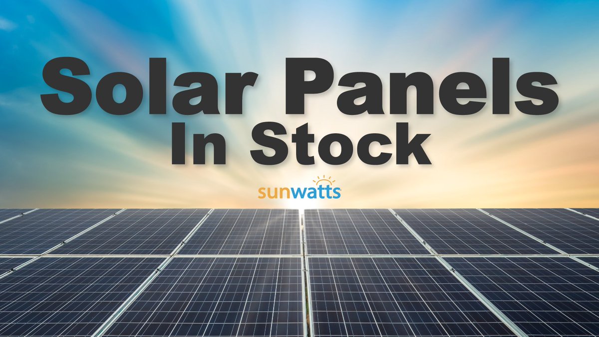 sunwattssolar's tweet image. Stay informed with the latest on energy-efficient solar panels from top global companies. At SunWatts, we offer manufacturer brands with up to a 30-year warranty on power output.

sunwatts.com/solar-panels/

#SolarPanelDeals #CompetitivePrices #SolarInventory #InStock #sunwatts