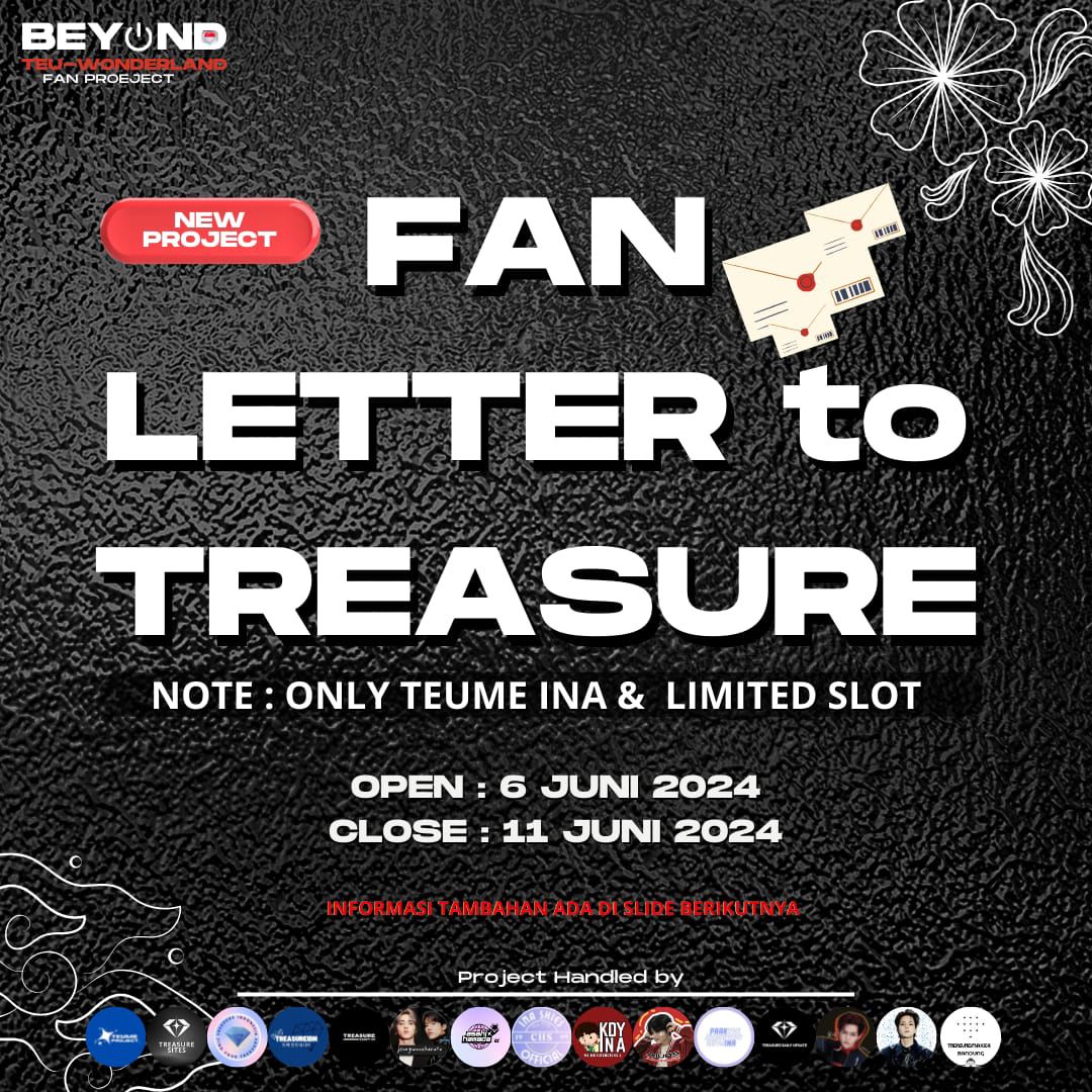 YOSHINAOFC's tweet photo. 💌 LETTER FOR TREASURE 💌

Hoshis, ada project baru nih yaitu memberikan surat kepada Yoshi. Bagi kalian yang ingin menuliskan surat, dapat mengisi form di bawah ini ya 😍

📎https://t.co/AsR16YZiDN

📥 6 - 11 Juni 2024

#REBOOTinJakarta2024 
#TREASURE #트레저 https://t.co/ONsmELH6fN