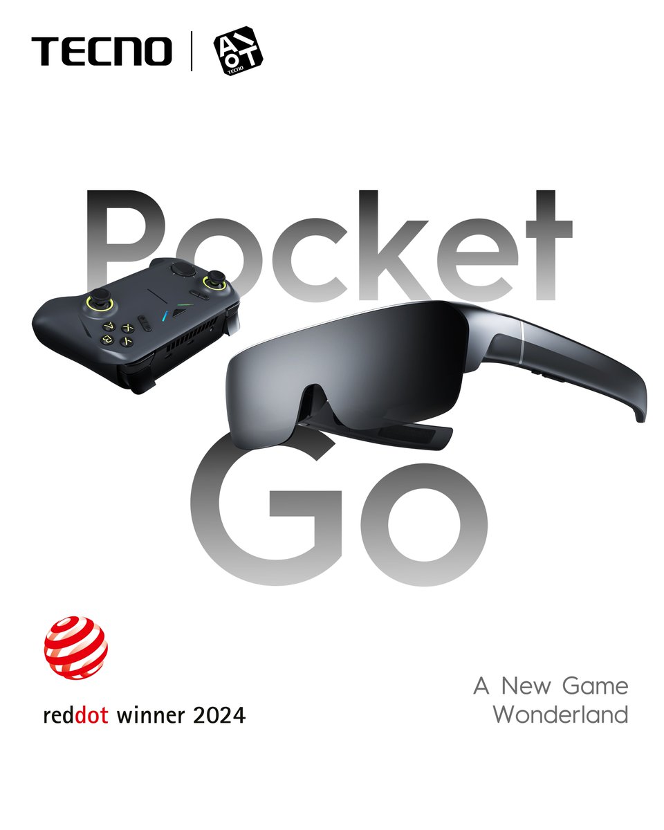tecnomobile's tweet photo. Red Dot Design Winner! #TECNOPocketGo
The innovative AR PC on your hands!
🤩🤩
#TECNOXREDDOTWINNER #RedDot2024 #ProductDesign #TECNOSmartOfCreation #TECNOxCOMPUTEX24 #TECNO #TECNOAIoT #TechInnovation https://t.co/mGMXkGAqPY