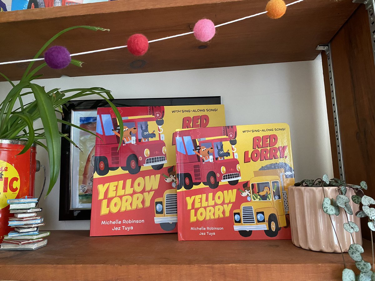 Red Lorry, Yellow Lorry, illustrated by Jez Tuya, is out in chunky board book today with <a href="/AndersenPress/">Andersen Press</a> 🚚🚛🚚🚛🚚🚛