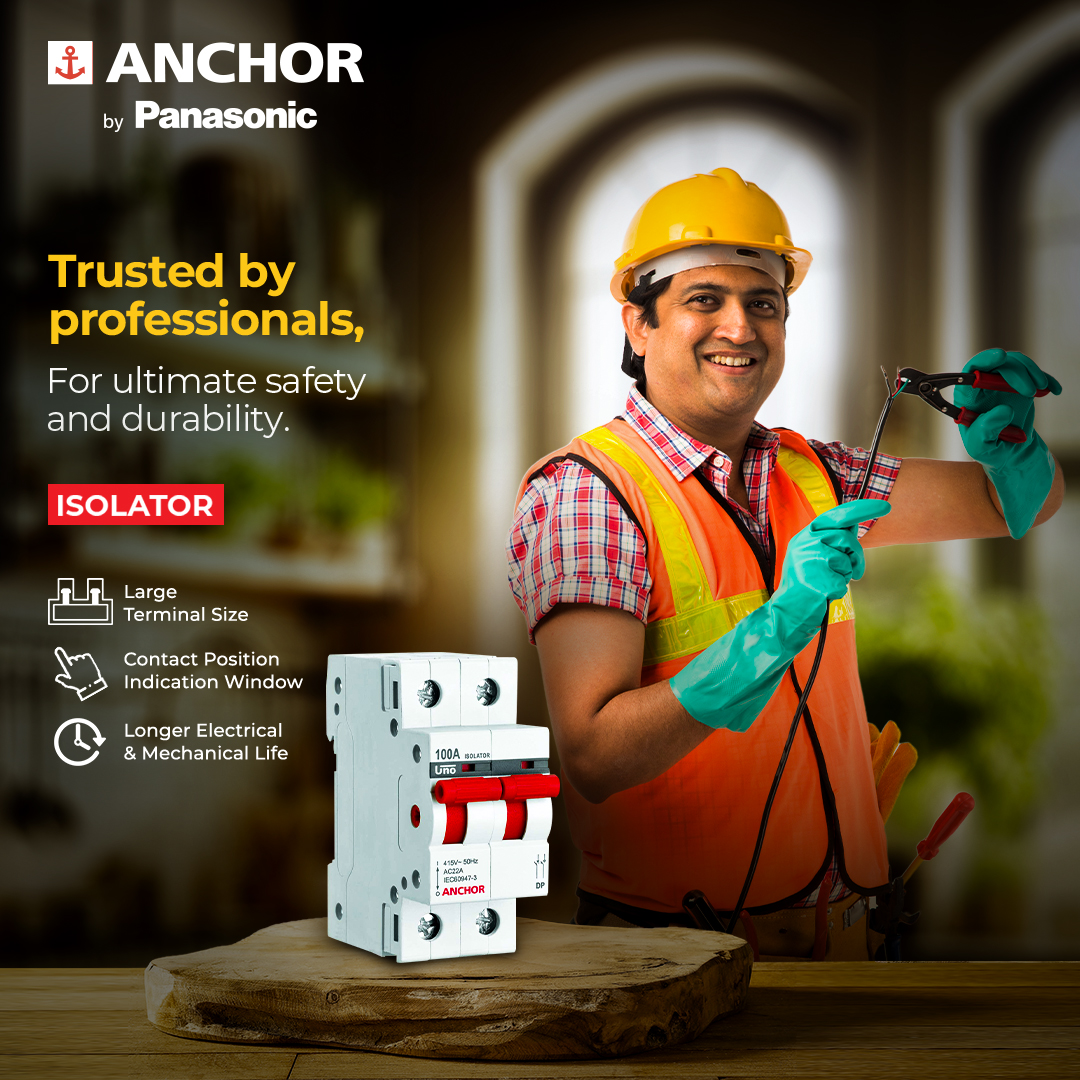 AnchorPanasonic's tweet photo. Anchor by Panasonic's Isolator features large terminals and a contact position indication window, ensuring reliable performance in any condition. Experience the excellence that industry experts rely on.
#AnchorbyPanasonic #Isolator https://t.co/rmjGs0kB8C