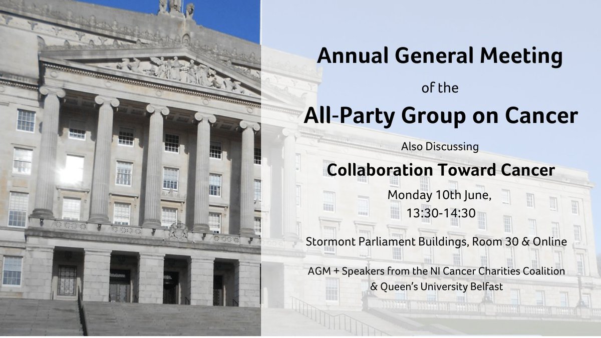CancerFocusNI's tweet photo. We are looking forward to the All-Party Group on Cancer meeting next Monday. It will feature the Annual General Meeting, an update on the NI Cancer Charities Coalition #NICCC, and highlights from the Cancer Journey research from @actioncancer and @QUBelfast. https://t.co/DCnLw1yYrc