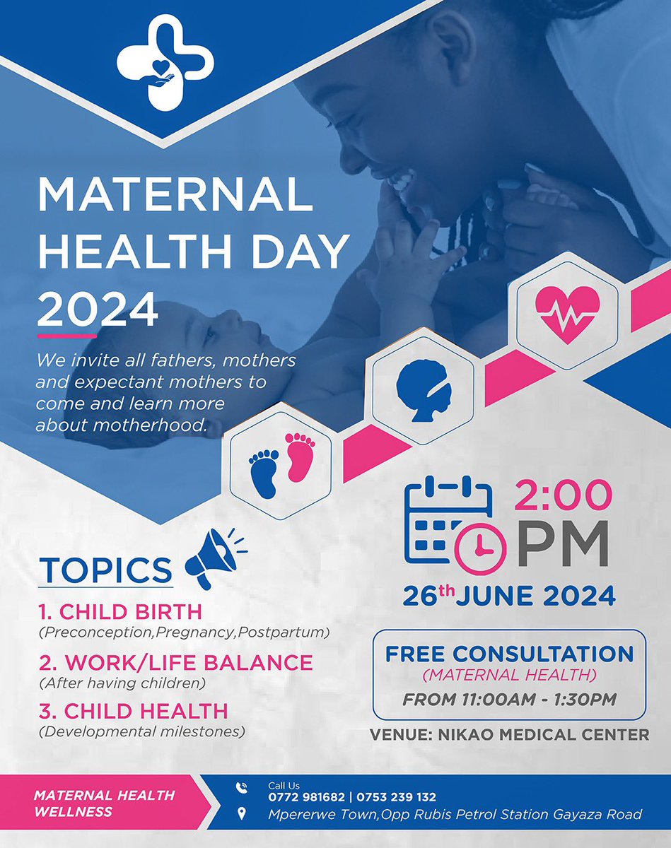 Don’t miss out!!
#maternalhealthday
#Nikao
#mothersmatter