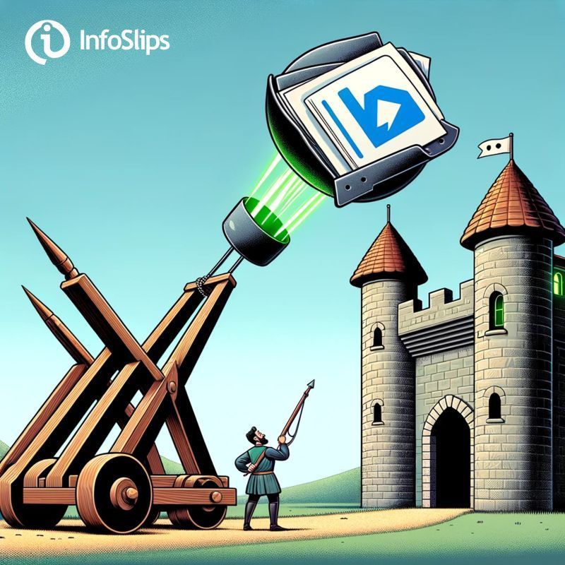 InfoSlips's tweet image. Throwing PDFs at modern technology is like using a catapult on a stone castle - outdated, ineffective, and likely to miss the mark!

#PDFStruggles #DocumentsReinvented #InfoSlips