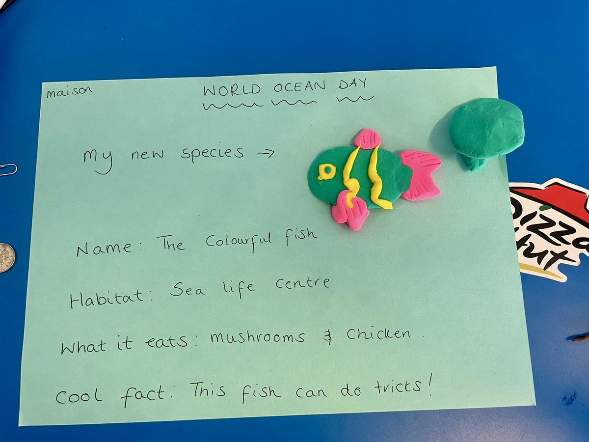SOGSkypoint's tweet photo. Skye class have created their own species for #WorldOceanDay #GlobalGoals #LifeUnderWater #LearningForSustainability https://t.co/QRpdPWju3f