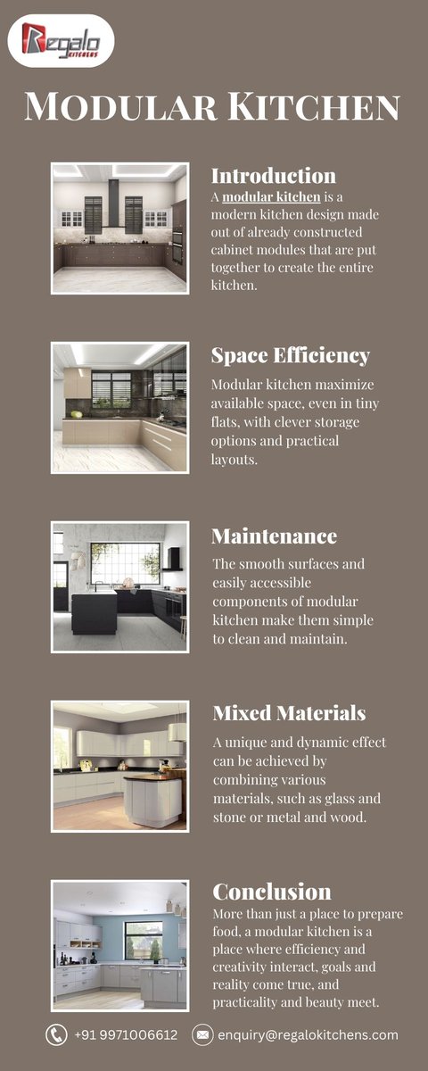 AnkitItn6922's tweet image. Modular Kitchen | Regalo Kitchens
Regalo Kitchens transforms your kitchen with beautiful modular kitchen solutions that blend functionality and style.
Visit us : regalokitchens.com
#regalokitchens #kitchendesign #modularkitchen
