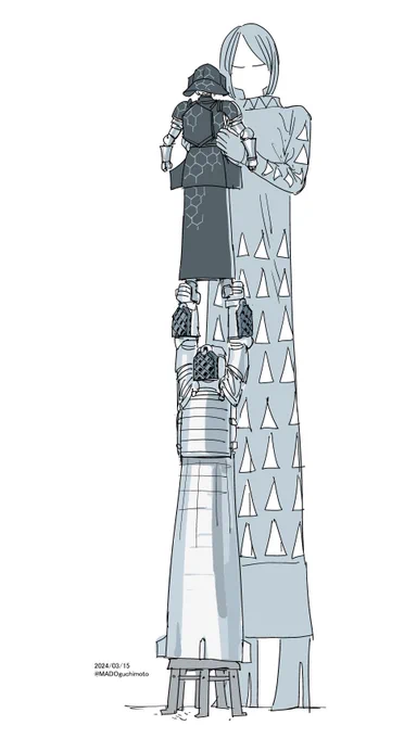 前回の打ち上げのとき描いたStarshipさん 