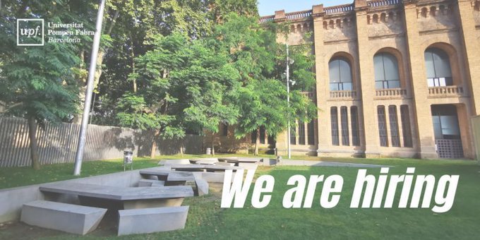 UPFBarcelona's tweet photo. Vols treballar amb nosaltres? 

La Universitat Pompeu Fabra obre una convocatòria per crear una borsa de treball de funcionaris interins de l’escala administrativa (C1).

Presenta la teva candidatura fins el 13 de juny
👉 https://t.co/j4CQQrYQry https://t.co/rsIAg20n6V