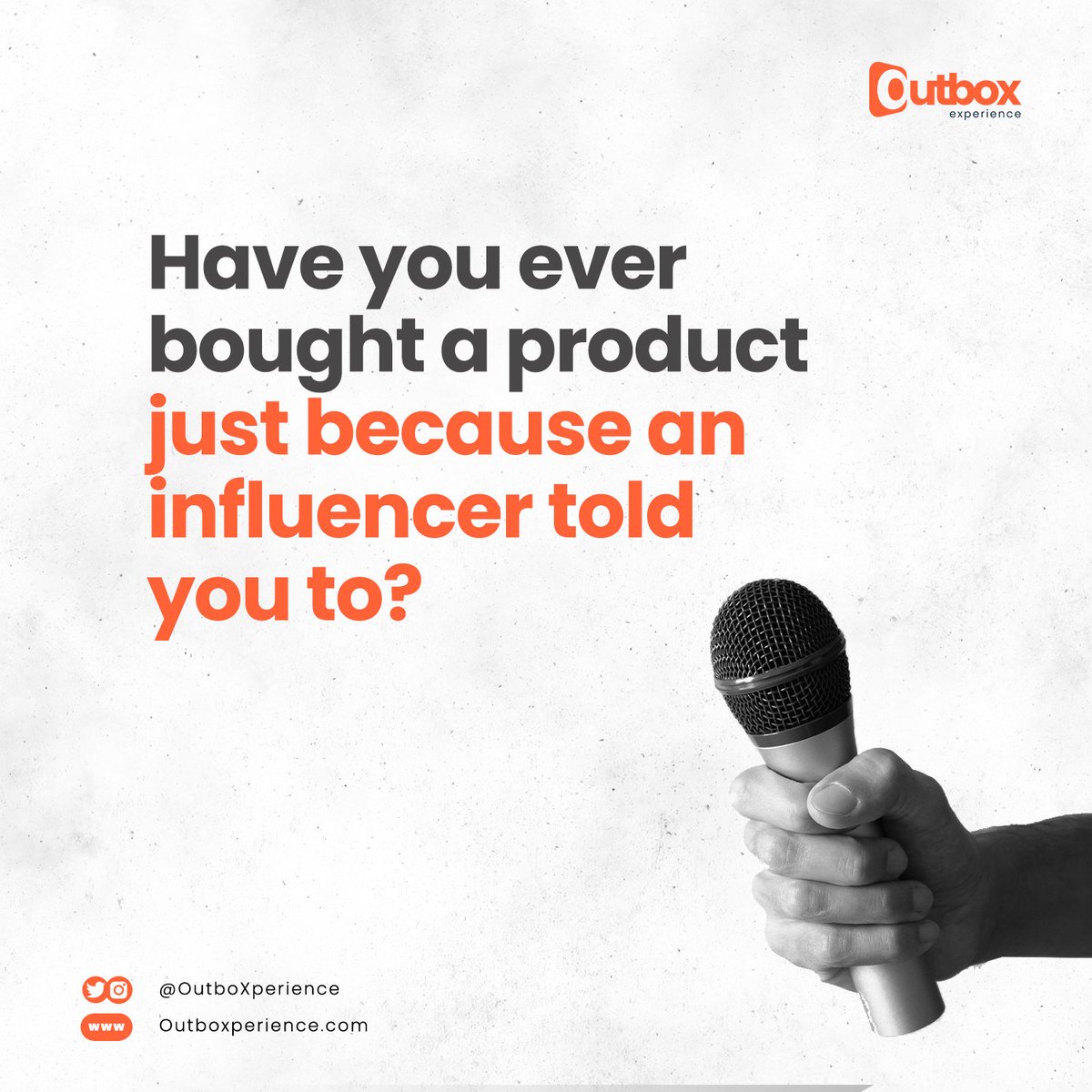 OutboXperience's tweet photo. Have you? Tell us in the comments π
#outboxexperience #marketing #influencermarketing #socialmediamarketing #marketingcampaigns #BreakingTheCycle #GuaranteeCard #FinanceBill2024 #Origin Cubana Chief Priest Olumide Akpata Soludo https://t.co/BfZxsDtsie