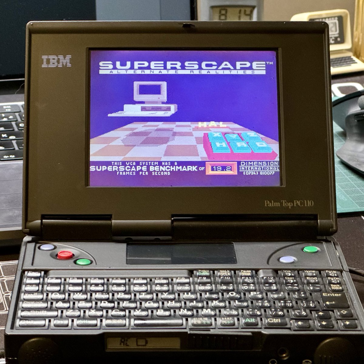yone's tweet photo. Palmtop PC110 は定期的に動作確認しないといけない… 
#IBM #Palmtop #PC110 https://t.co/kLoR8Kdhey