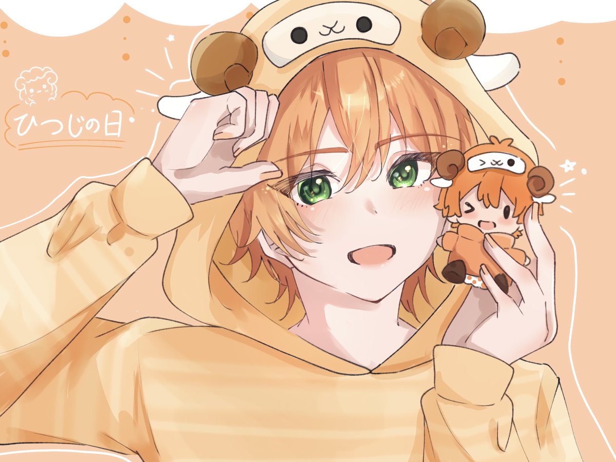 je_melki_l's tweet photo. ひつじの日🧡🐏⸒⸒
ジェルくんのあにまるキャラクターの日🧡🐏⸒⸒

 #ジェルくん
 #ジェルぎゃらりー https://t.co/5VUiajvlGh