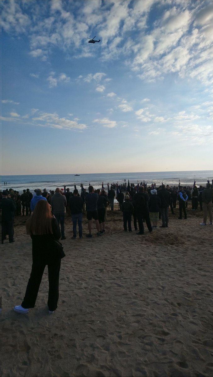 #DDay80 #swordbeach 7am really moving with so many people