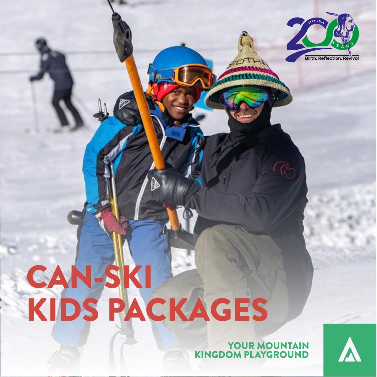 SkiAfriski's tweet photo. Little rippers, BIG skills!  If your child's already carving turns with confidence, our Can-Ski packages will help them reach new heights. ❄️

https://t.co/YyRhx2ZeQy

#afriski #skipackages #canski #kids #skiseason #lesotho https://t.co/6OJblEMFJR