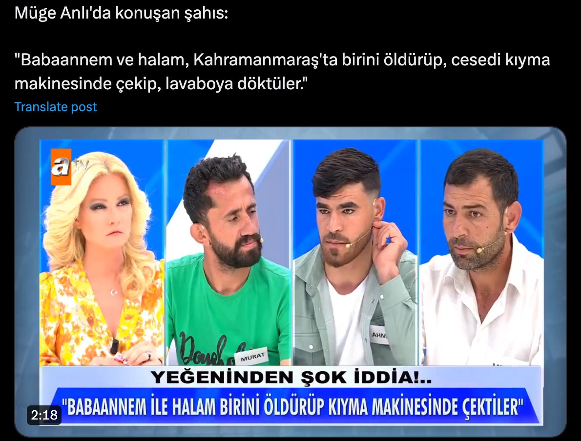 Kaygılarımı artırıyor diye yıllardır uzak durduğum Twitter'a dönme kararı verdim, karşıma çıkan ilk gönderiye bakın. 🙄 Neden sakin bir İskandinav ülkesinde doğmadım ki? 🤦🏻‍♀️
