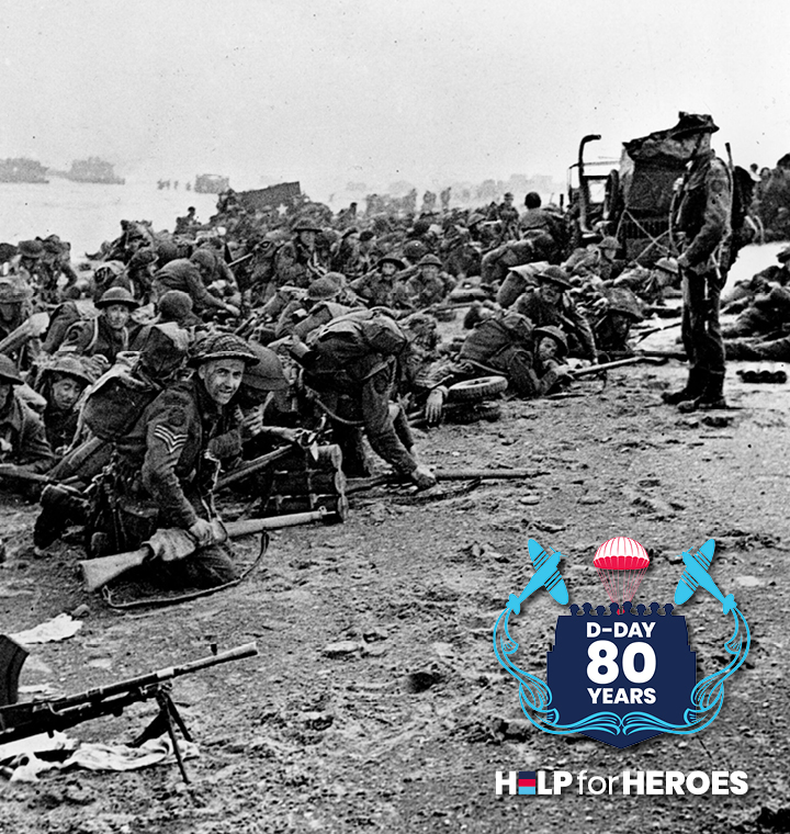 HelpforHeroes's tweet image. Today, we commemorate the 80th anniversary of the D-Day landings, a day that changed the course of history. 

On June 6, 1944, over 156,000 Allied troops stormed the beaches of Normandy, facing unimaginable horrors to liberate Western Europe from Nazi control.

Their bravery and…