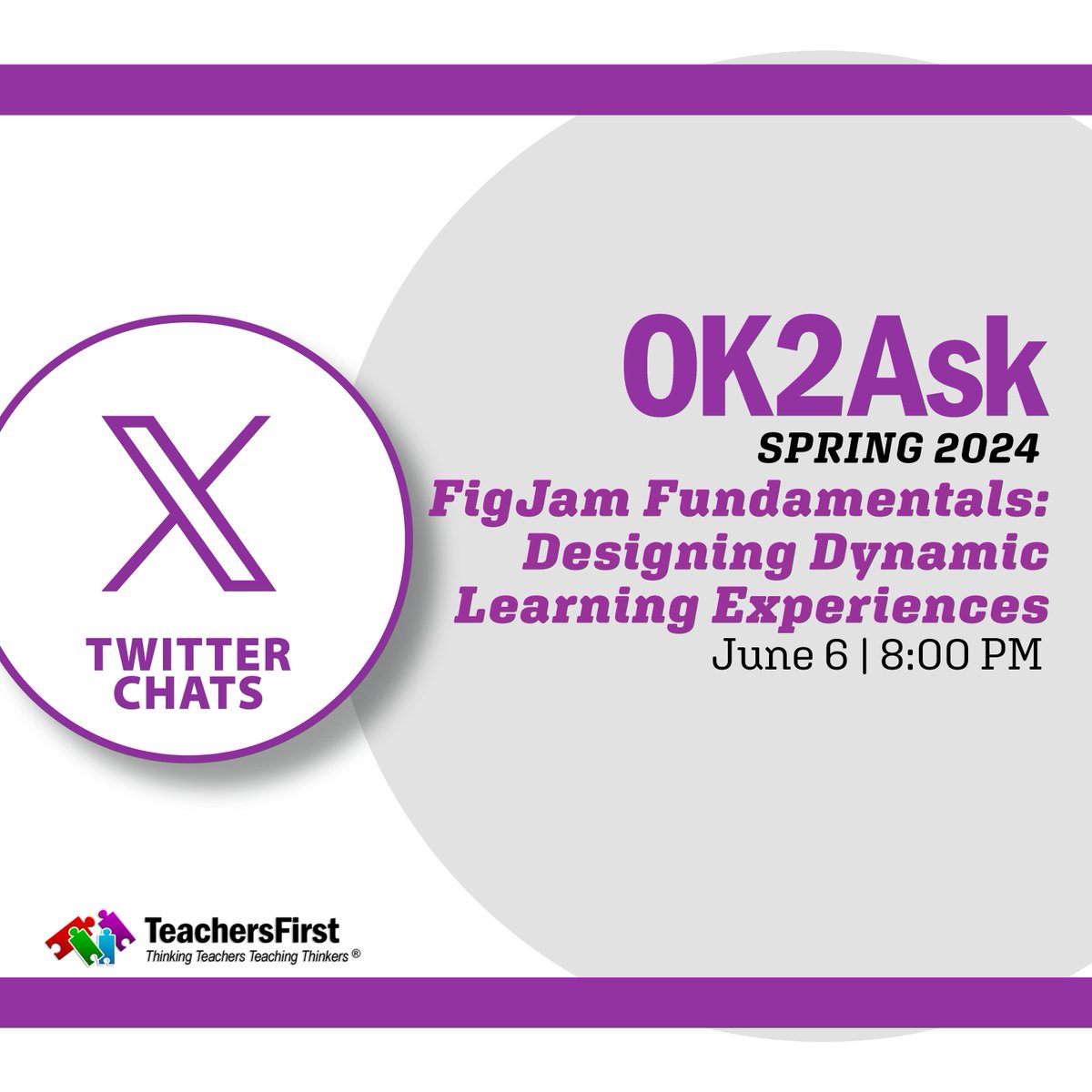 TeachersFirst's tweet photo. Don’t miss tonight’s Twitter (X) chat! Join us on the @SFLOK2Ask Twitter (X) page to receive guidance on how to use FigJam effectively for collaborative brainstorming, visual ideation, and lesson planning. Follow the chat on #TeachersFirst and #OK2Ask. https://t.co/w3fwiXnlMr https://t.co/2WVwuNLUUv