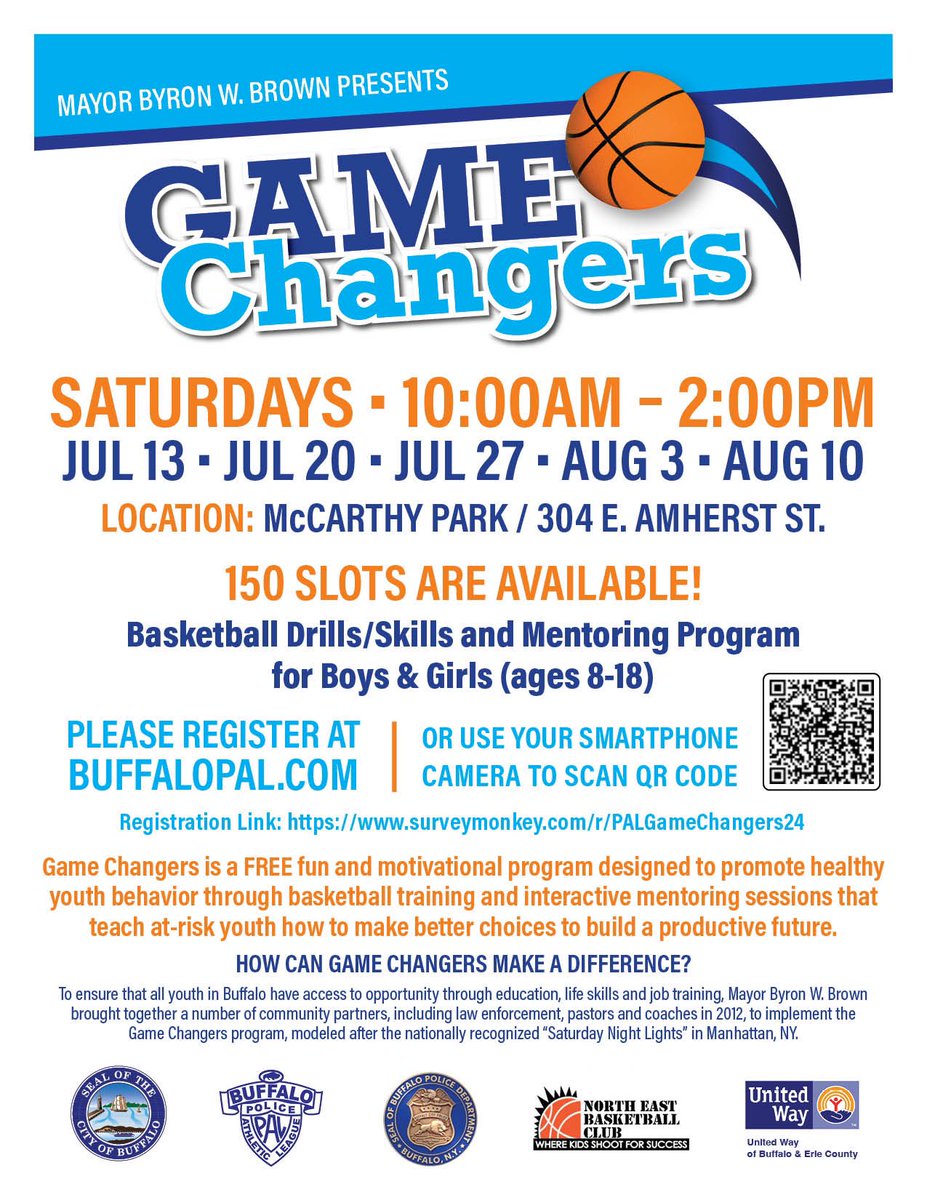 PalBuffalo's tweet image. SHARE 🔗 
#buffalopal SUMMER 2024 sports camps &amp;amp; clinics
⛳️Learn to Play Golf Clinics
buffalopal.com/learn-to-play-…
🎾Love to Serve Tennis Camp 
 buffalopal.com/love-to-serve-…
⚽️ 🏐 🏈PLAYSTREETS 
buffalopal.com/buffalo-pal-pl… 
🏀GAMECHANGERS
 buffalopal.com/game-changers-…