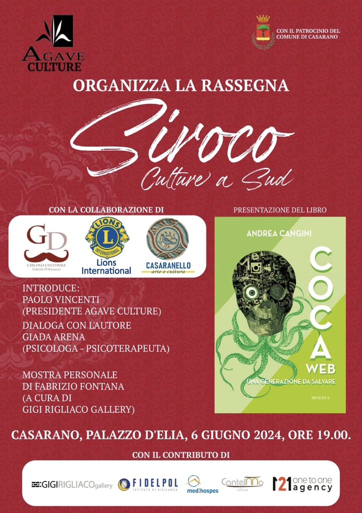 andrea_cangini's tweet photo. In arrivo, Trenitalia permettendo, a Lecce, per poi trasferirmi a Casarano dove discutererò i contenuti di #CocaWeb. Sarà l’occasione per presentare l’#OsservatorioCartaPennaeDigitale recentemente costituito dalla @fleinaudi https://t.co/prZQvVyA7T