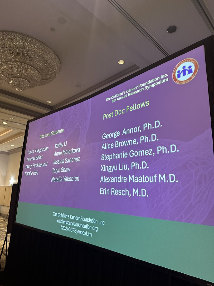 Last <a href="/CCFtoday/">The Children's Cancer Foundation, Inc.</a> research symposium as a research fellow! What an inspiring day listening to much needed talks about the challenges of drug discovery in pediatric oncology. A long way to go to get to where we need to; big thanks to CCF for the recognition of our RMS project!
