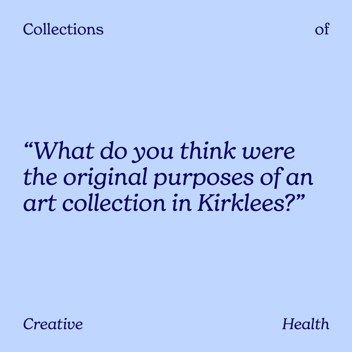 Cultures of (@culturesof_) on Twitter photo Collections of Creative Health (3 June-31 Dec) is a new collaborative project with <a href="/HuddsArtGallery/">Huddersfield Art Gallery</a> exploring connections between art collections and good health. Join the monthly discussion programme What Are Art Collections For? Share your thoughts below 🖼️🧠⬇️ Collections of Creative Health (3 June-31 Dec) is a new collaborative project with <a href="/HuddsArtGallery/">Huddersfield Art Gallery</a> exploring connections between art collections and good health. Join the monthly discussion programme What Are Art Collections For? Share your thoughts below 🖼️🧠⬇️