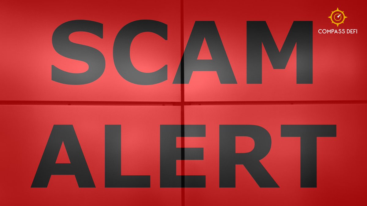 CompassDefi's tweet photo. This is another scam launched from same dev who rugged millions, careful .

This is a scam:⚠️  DO NOT BUY THIS ONE ⚠️

⚠️ https://t.co/sdK0amoDMa ⚠️

#CompassDefi #ScamAlert @FBI #CryptoScam #ScamWarning #Solana #MemeSolana https://t.co/cKj4zTCpu1