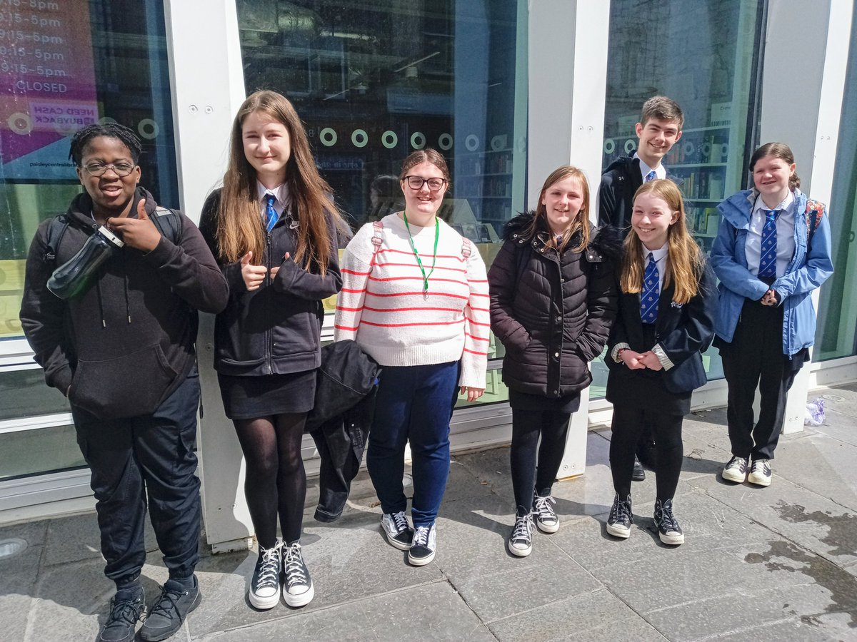 Lots of great book chat today at Renfrewshire School Libraries first reading cafe. Well done to all the pupils who presented at the event. <a href="/Paisley_Grammar/">Paisley Grammar School</a> <a href="/StAndrews_Lib/">StAndrewsAcadLIBRARY</a> <a href="/RHS_EngLib/">RHS English & Library</a> <a href="/onerenculture/">OneRen Culture</a>