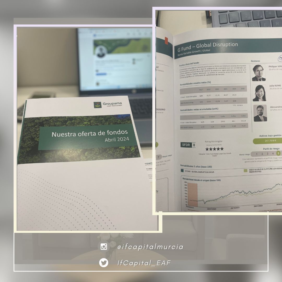 Hoy ha venido a visitarnos Sergio López de Uralde de <a href="/GroupamaAM_ES/">Groupama AM España</a> y nos ha explicado su fondo estrella: G Fund-Global Disrupción. ¡¡Con 5*** MorningStar…Un fondazo !! ➡️ morningstar.es/es/funds/snaps…