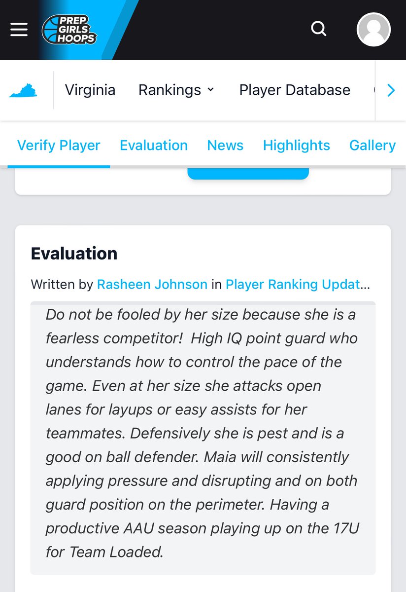 Thank you <a href="/PGHVirginia/">Prep Girls Hoops Virginia</a>!!
