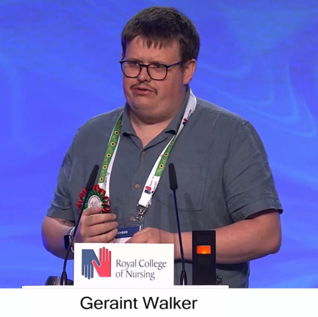 ghowalker's tweet photo. Great day yesterday for day 3 of @theRCN congress. Great to get listening to the differing viewpoints for the debates but also to be involved with the debates for the second time discussing digitised patient records @RCNWales #RCN24 https://t.co/Z711uj6kL0