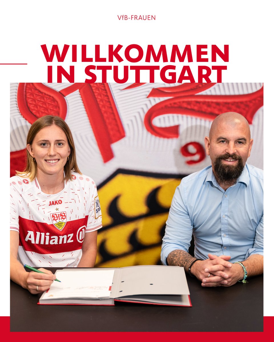 VfB_Frauen's tweet photo. Herzlich willkommen beim VfB, Julia! ⚪🔴

Offensivspielerin Julia #Glaser wechselt vom SC Freiburg II zum #VfB. Für Freiburg erzielte sie 15 Tore u. ist maßgeblich am Aufstieg der Breisgauerinnen in die 2. Bundesliga beteiligt.
🔗 Zur Meldung: https://t.co/5M2nB517E5

#VfBFrauen https://t.co/6MJPrfQjQA