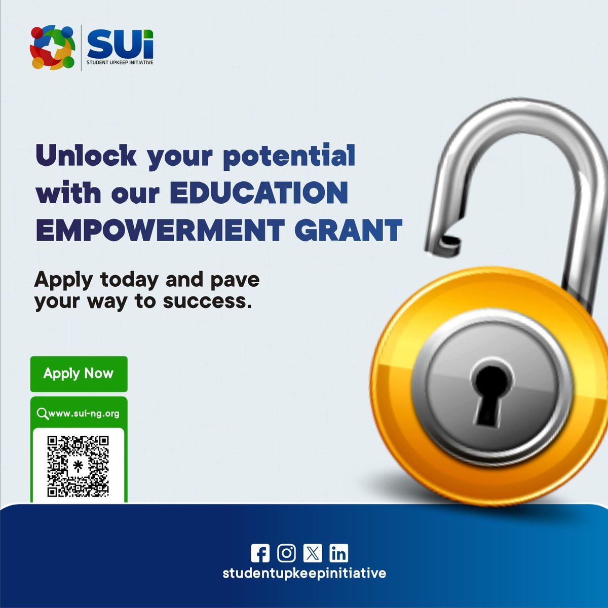 StuUpkeep's tweet photo. Level up your life with our Education Empowerment Grant! 

This grant is the support you need to make it all happen.
Greatness is within your reach, so take the leap and apply today!

Visit https://t.co/dBKFISy4Y9 to apply NOW! https://t.co/X6SjYCheAw