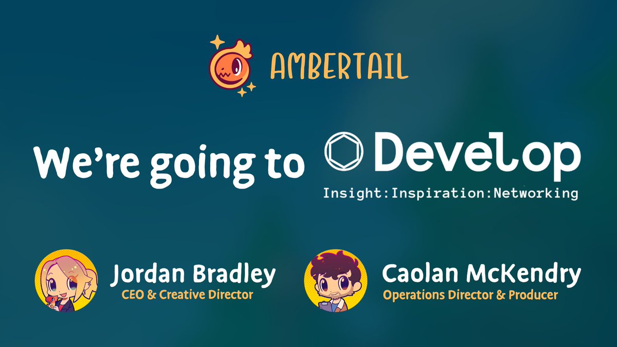 Caolan McKendry (@caolanxyz) on Twitter photo Myself and <a href="/TalunsArt/">|Taluns|✨Jordan J. Bradley 🦖</a> will be hitting up Develop:Brighton in July, and we'd love to talk about <a href="/AmberIsleGame/">Amber Isle 🔶 Switch Out Now!</a> or - more importantly - the *next* game from <a href="/AmbertailGames/">Ambertail Games</a>! 👀
If anyone's down to talk about what we're cooking, give me a poke! ✨🦕 Myself and <a href="/TalunsArt/">|Taluns|✨Jordan J. Bradley 🦖</a> will be hitting up Develop:Brighton in July, and we'd love to talk about <a href="/AmberIsleGame/">Amber Isle 🔶 Switch Out Now!</a> or - more importantly - the *next* game from <a href="/AmbertailGames/">Ambertail Games</a>! 👀
If anyone's down to talk about what we're cooking, give me a poke! ✨🦕