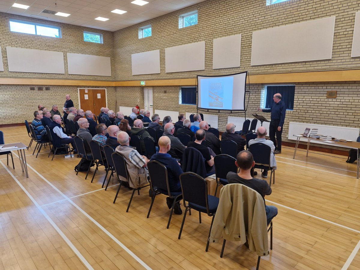Another well attended meeting saw Peter Hart deliver, in his renowned bouncy style, his talk covering the air war over the Somme in 1916. With insights aplenty and Peter's rendition of the Bovril advert made for a terrific evening.