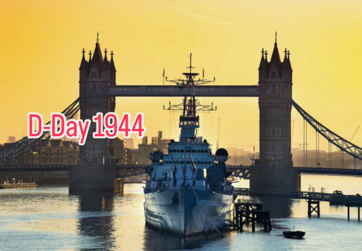 UndCoverEngland's tweet photo. #OTD 1944 the #DDay landings of 156,000 Allied Forces, named  #OperationOverlord. Learn about the  #WW2 period in London at #HMSBelfast , which participated in #D-Day;  the #ChurchillWarRooms; #GrosvenorSquare, UK base for #Eisenhower; the @Imperialwarmuseums  &amp; @nam_museum . https://t.co/uMsvYslYKe