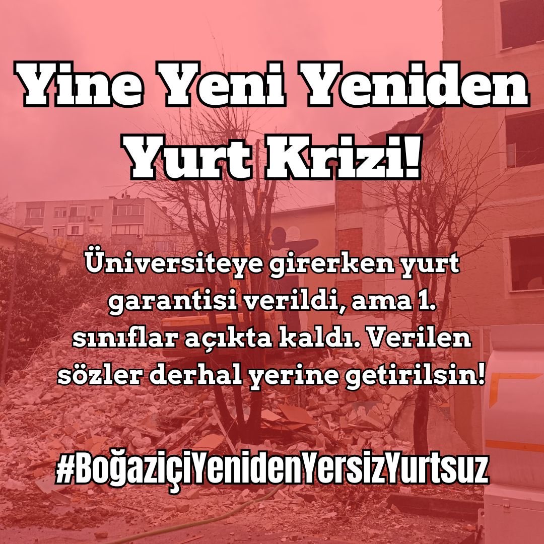 #BoğaziçiYenidenYersizYurtsuz