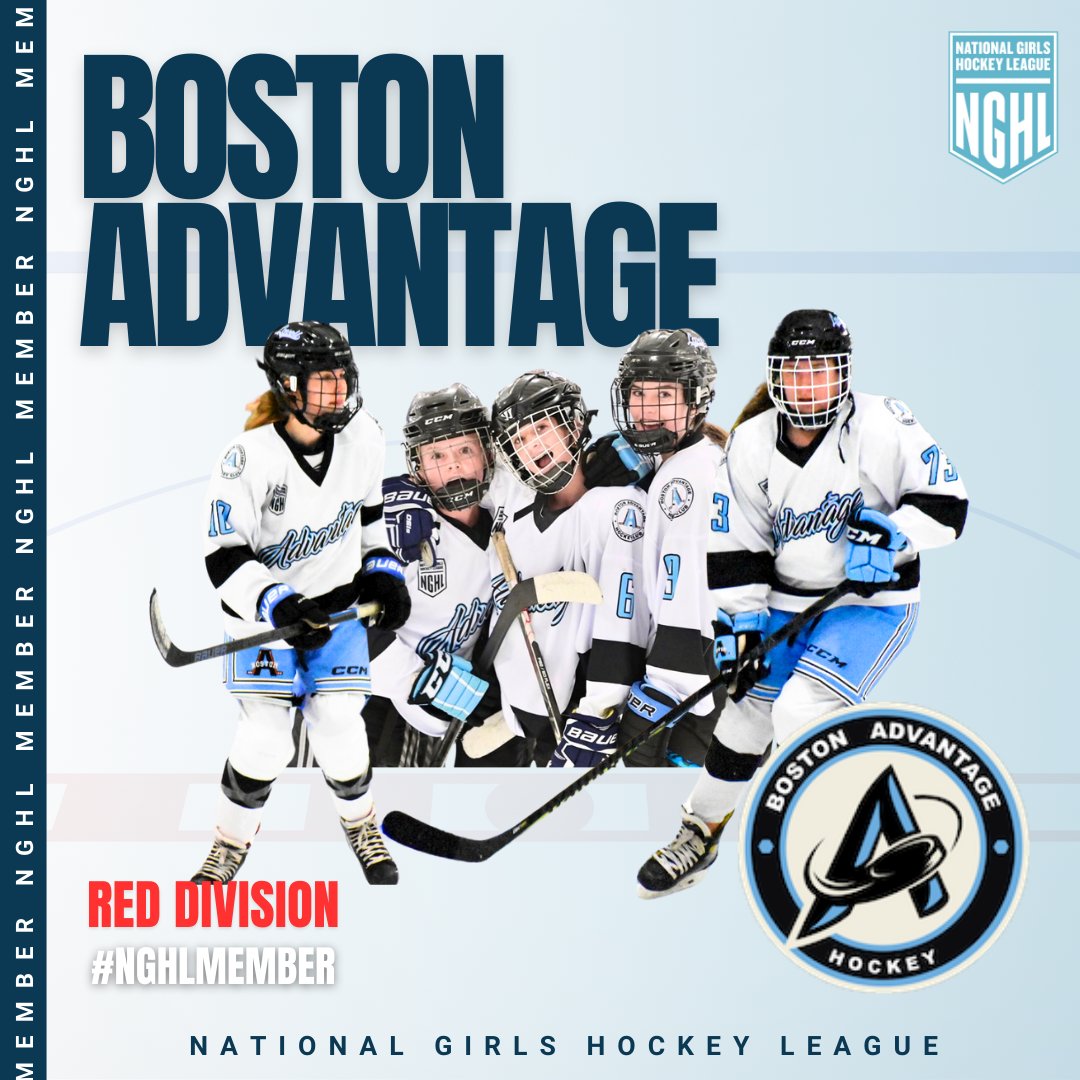 Joining the NGHL for the 2024-25 is Boston Advantage. 

The goal of the Boston Advantage Hockey Club is to create a program in which players will be provided with an atmosphere of growth and development.
.
.
.
#nghlhockey #hockeyleague #girlshockey #nghlmember