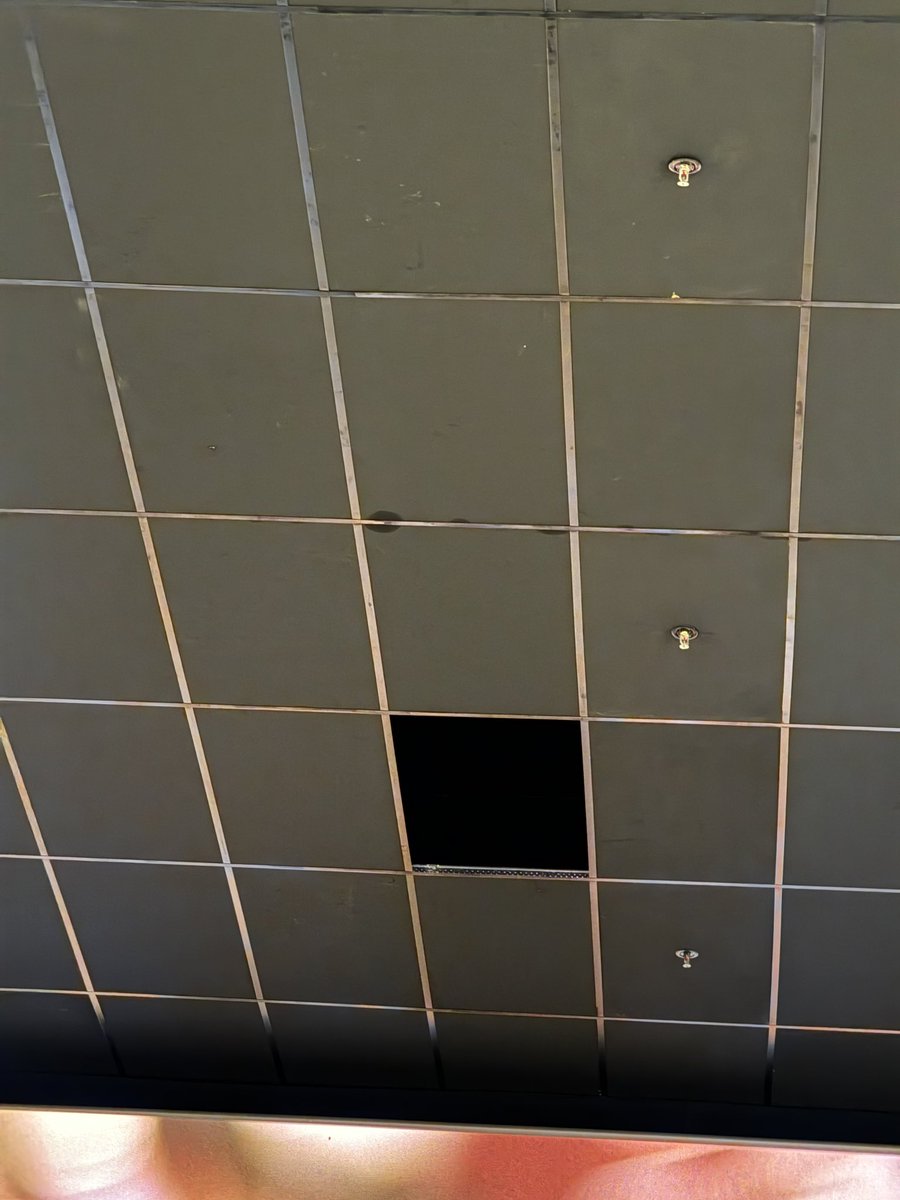 Thejas K S (@thejasks6) on Twitter photo The other day i was there in <a href="/IndiaCinepolis/">Cinépolis India</a> at Lulu mall, Bengaluru. Noticed that the rain water or some sort of water is leaking from the theatre ceiling and a missing false ceiling acoustic panel. And that plastic cover over the speaker looks absolutely hideous…. The other day i was there in <a href="/IndiaCinepolis/">Cinépolis India</a> at Lulu mall, Bengaluru. Noticed that the rain water or some sort of water is leaking from the theatre ceiling and a missing false ceiling acoustic panel. And that plastic cover over the speaker looks absolutely hideous….