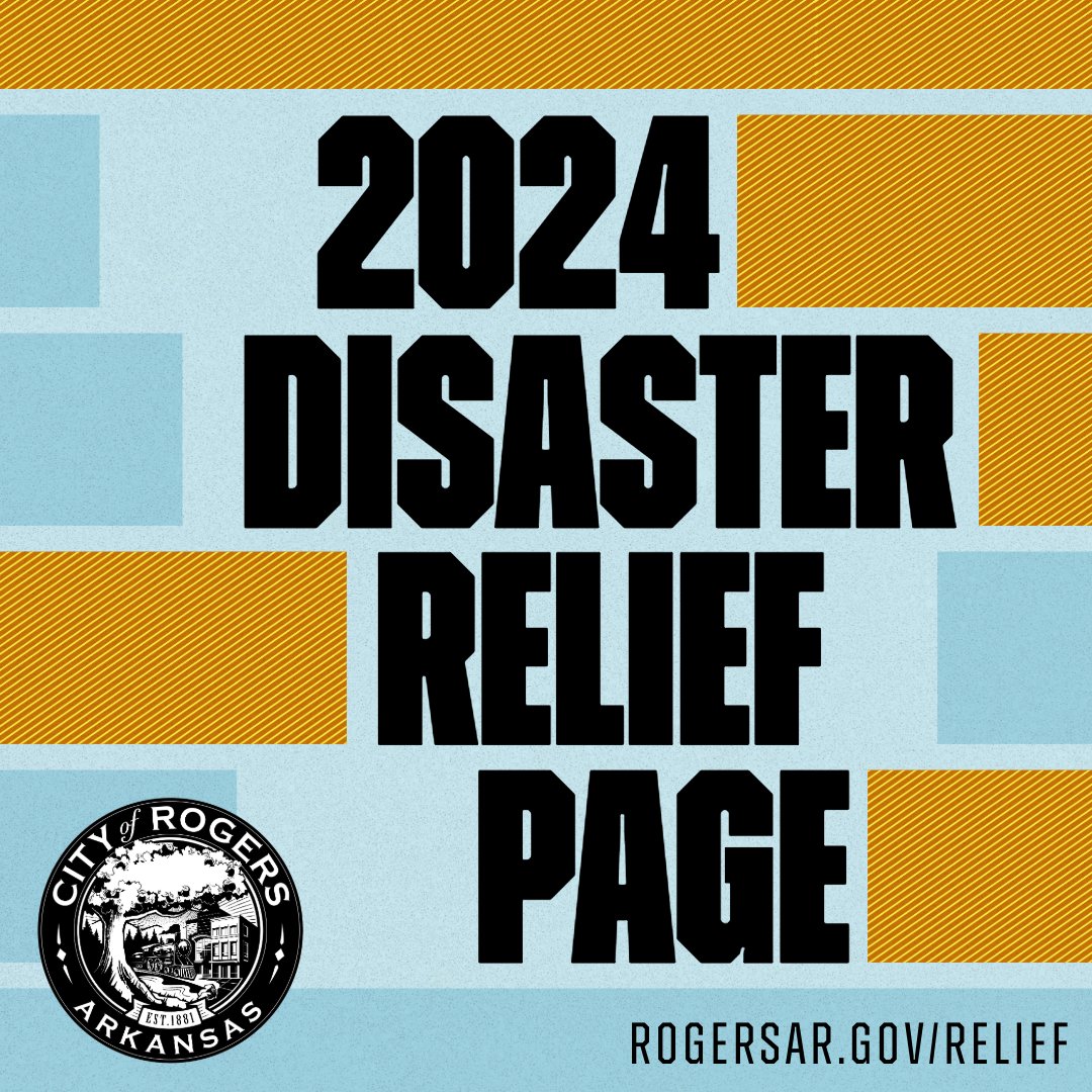 The City of Rogers is pleased to announce the creation of a Disaster Relief web page. This online resource brings together information and services for Rogers residents.

rogersar.gov/1516/2024-Disa…