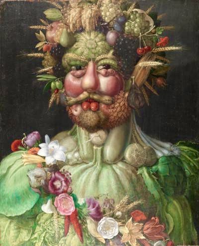YH_ArtDesign's tweet photo. KM #yorkhouseY6 brilliantly recreates one of Giuseppe Arcimboldo’s famous fruit portraits, ‘Vertumnus’ 1591 #YHcreativity #GalleryChallenge #creativityisintelligencehavingfun https://t.co/KFl93yw2dG