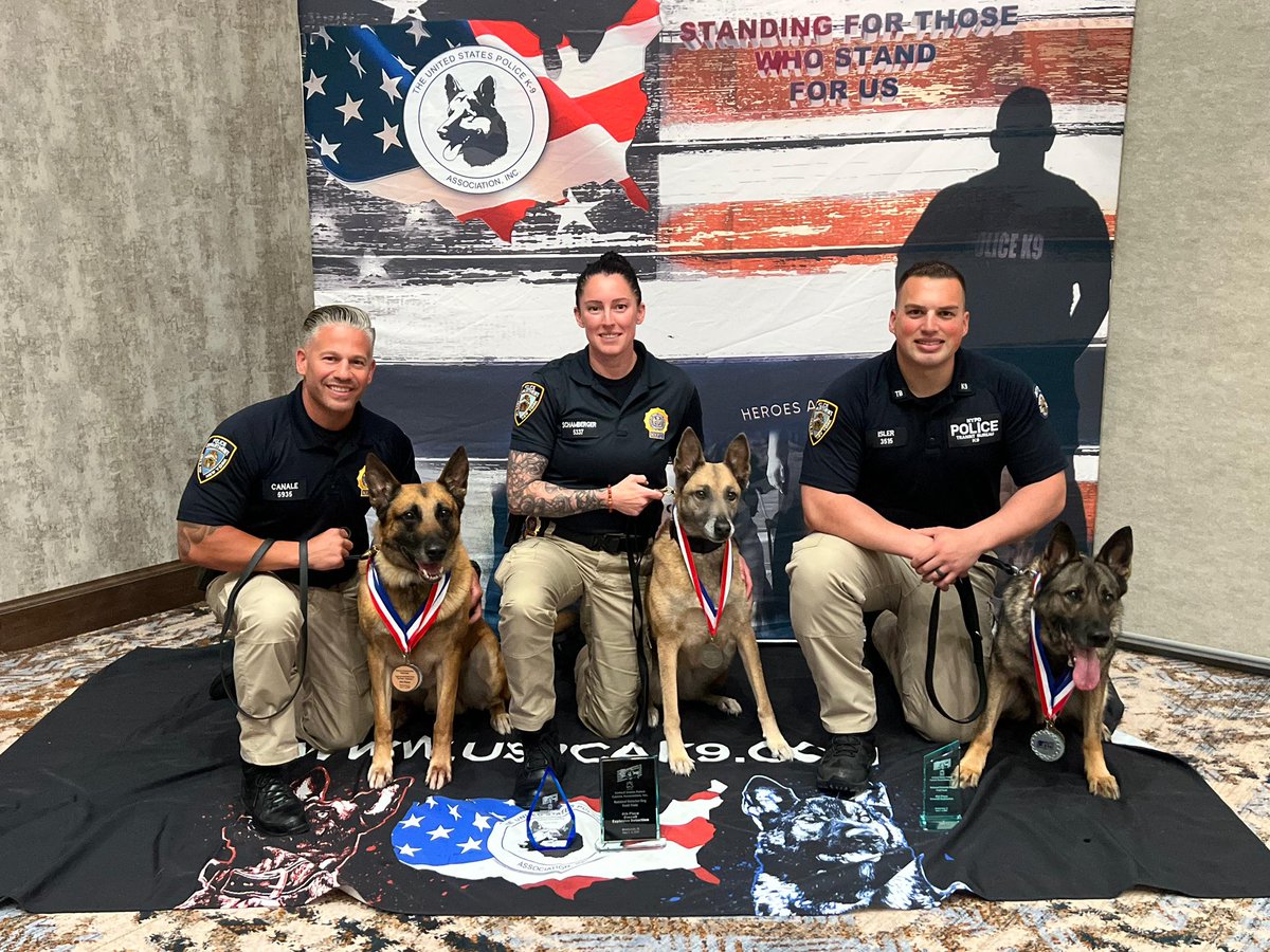Top dogs in the house! For the past week, our Transit K9 team showcased and were recognized for their skills, talents, and dedication at the <a href="/USPCA_Official/">USPCA Official</a> National Detector Trials.  To the handlers: congratulations! To our K9s: good dog. 🐶

Detective Schamberger + K9 Zada
1st