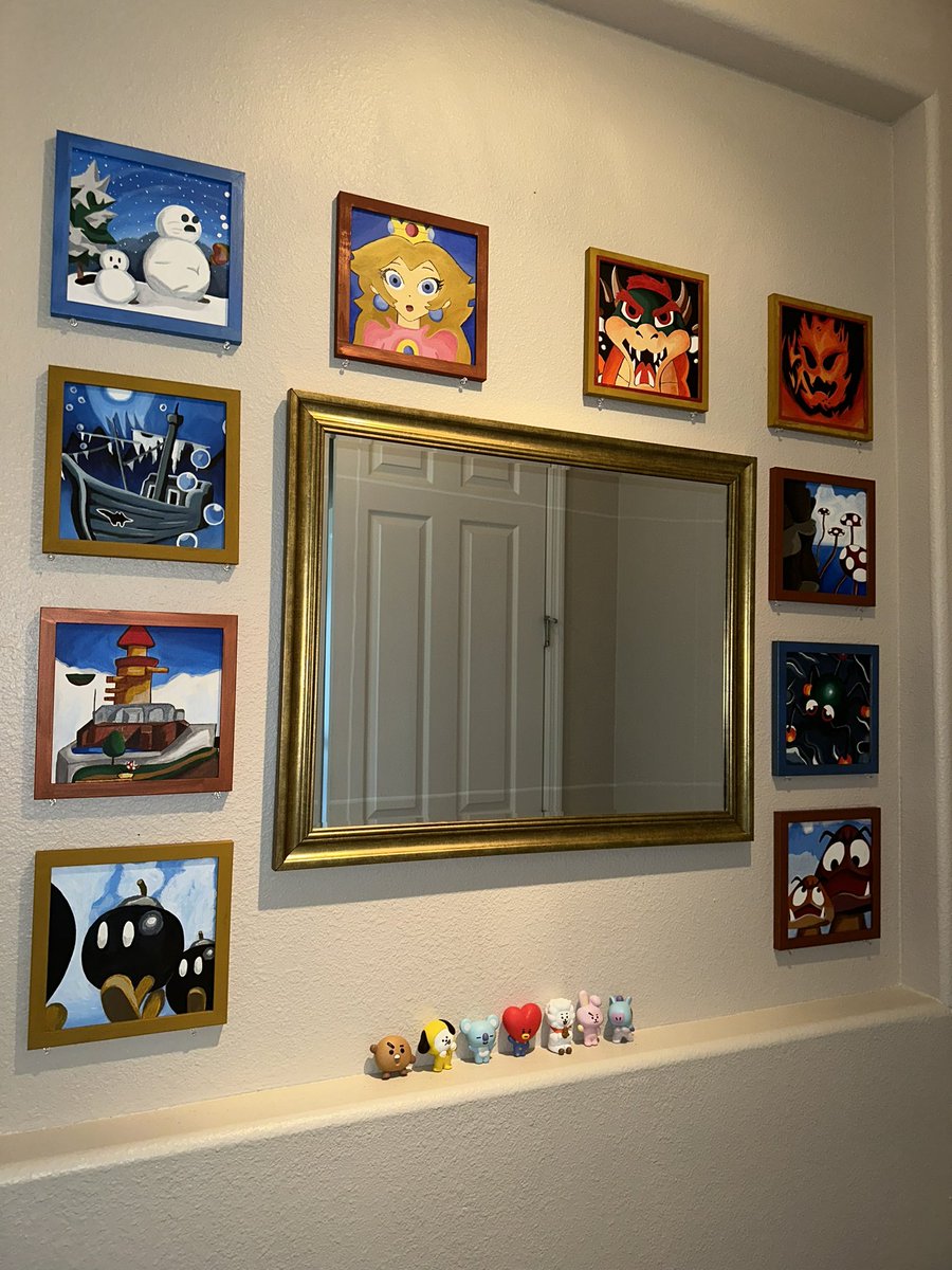 kristanovva's tweet image. MY SUPER MARIO 64 PAINTINGS ARE COMPLETE!!!!!!!!!!!! 猸愶笍馃檶