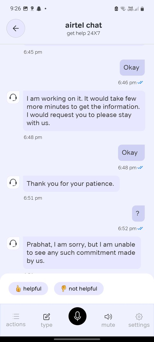 rj_prabhat_'s tweet photo. @airtelindia @airtelnews @Airtel_Presence And the validity has not been increased. One of the customer support said that this was never promised. I even have call recording of them saying all this benefits would be given to me. https://t.co/l2Zgb2sfhr