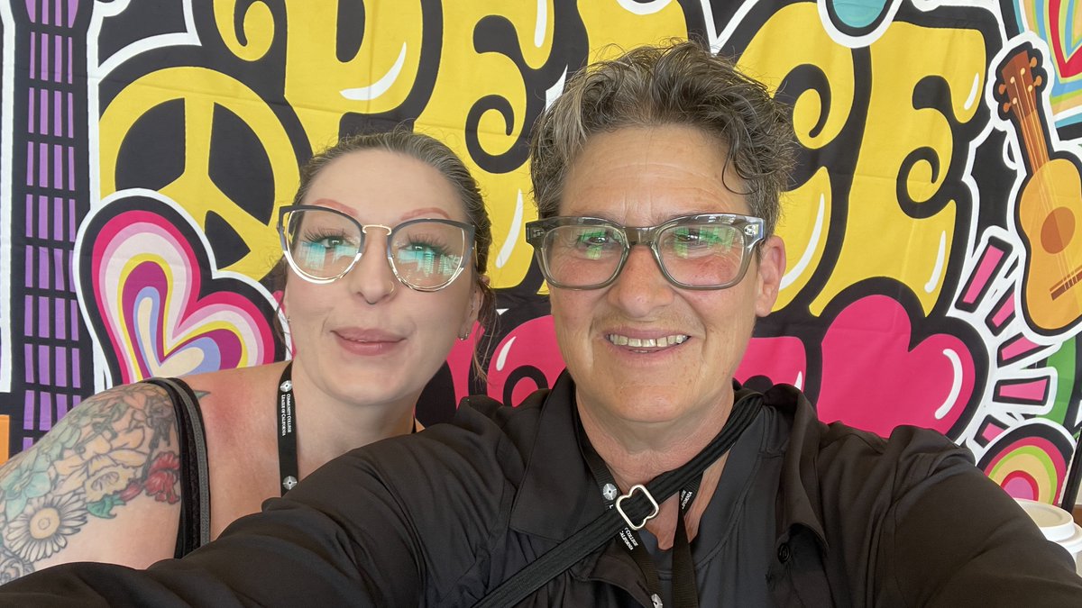 A selfies view of CLI2024 day one (part 1). Moving forward with heart and collaboration. Peace Love and Leadership at 4CS