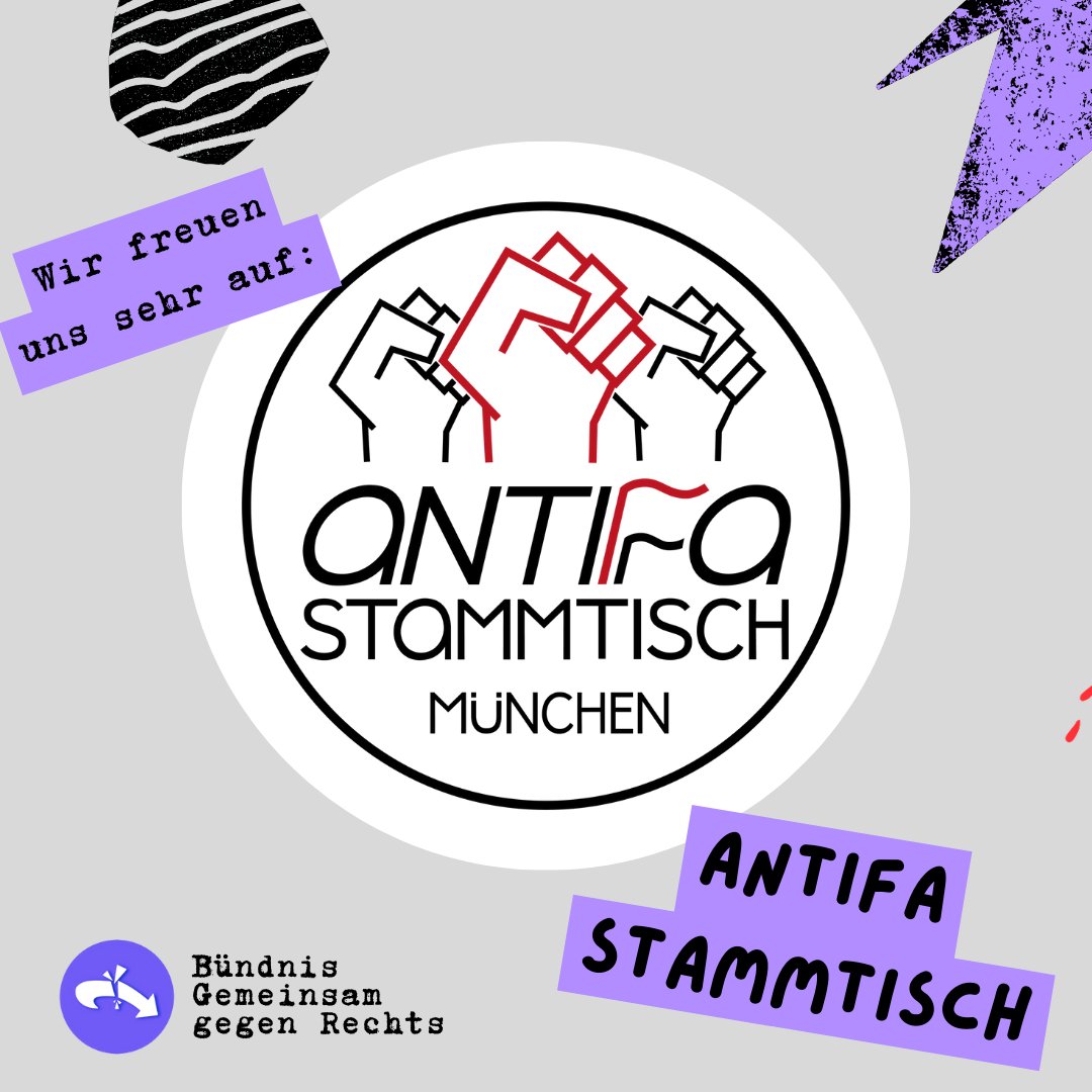 gegenrechts_muc's tweet photo. Eine weitere Rede auf unserer Demo am Samstag wird vom Antifa Stammtisch München kommen. Wir freuen uns auf euch!
📍08.06. ab 14:00 Uhr, Siegestor (München)
#DeineStimmeGegenRechts #LautSeinGegenRechts #muc0806 #tdgr #kreuzeohnehaken #GemeinsamGegenRechts #DemokratieVerteidigen https://t.co/FadUpsV058