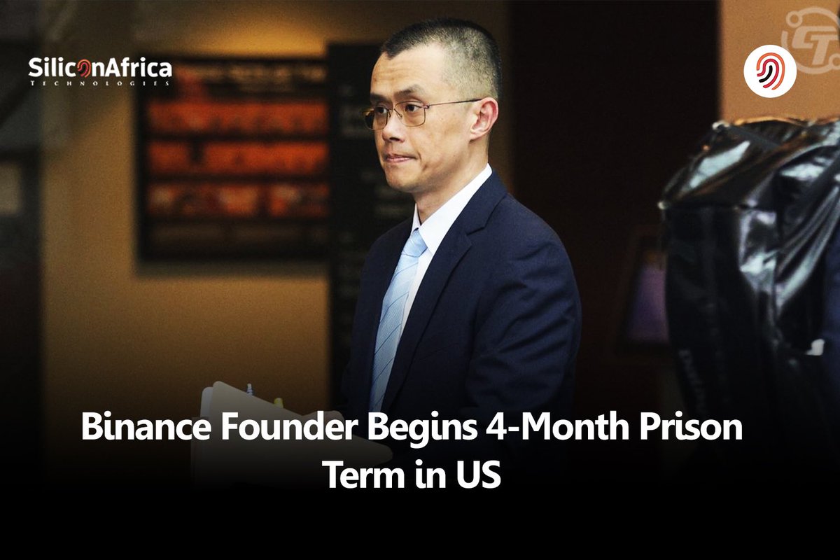 SiliconAfriTech's tweet image. Binance Founder Begins 4-Month Prison Term in US

Ex-Binance CEO Jailed! Changpeng Zhao, founder of Binance, begins a 4-month prison sentence in the US for failing to prevent money laundering on the crypto exchange.

#siliconafricatech #silicontech #technews #tech