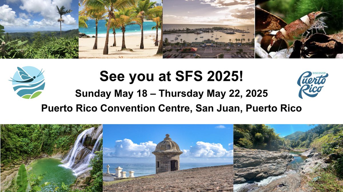 Thank you for a great week of #freshwater #science at #2024SFS! 

We look forward to seeing you again &amp; welcoming new/past attendees at our #2025SFS meeting in San Juan, Puerto Rico! Save the date: 18-22 May 2025

<a href="/SFSLatinChapter/">SFS_Latin@s</a> <a href="/EmergeSfs/">SFSEmerge</a> <a href="/sfs_src/">SFS Students</a> <a href="/CalSFSsocial/">CalSFS</a> <a href="/PnwSfs/">PNW Chapter, SFS</a> <a href="/SE_SFS/">Southeast Chapter, SFS</a>