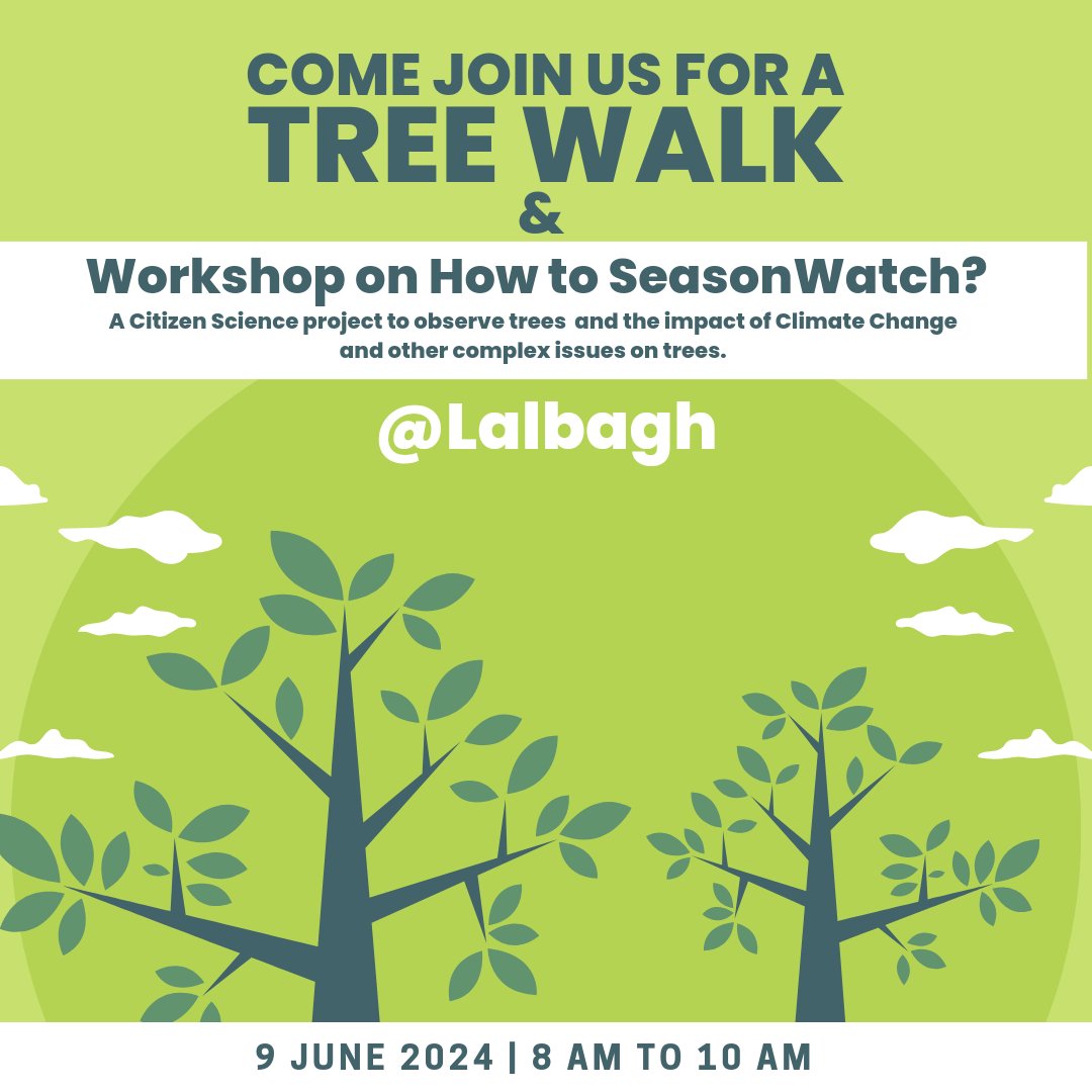 terrum_in's tweet photo. Calling all nature detectives!

Celebrate #EnvironmentDay with a tree walk &amp; Citizen Science workshop on SeasonWatch at Lalbagh on June 9th (8AM-10AM)! 

Learn, explore, protect trees! Limited spots: https://t.co/dP8lV25btt

#environment #nature #bengaluru #sunday https://t.co/Fs8C0vyEO9
