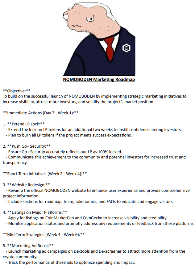 nomoboden's tweet photo. NOMOBO on CRO Marketing Roadmap!! Thanks so much to everyone for such a great start to a great project! https://t.co/WnTHDybJ3P