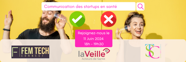 #startups en #sante #digitale vous vous posez des questions sur votre #communication ? Venez nous rejoindre sur ce webinaire avec le témoignage d'une journaliste spécialisée #santé <a href="/NRatel/">Nathalie Ratel</a> . C'est le 11 juin à 18h , les inscriptions 👉
femtechconnect.com/events/communi…
code promo en mp