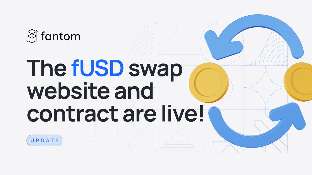 The $fUSD swap website and contract are live!
​
💱 Users now have 1 week to swap $USDC.e for fUSD at a 1:1 rate to unwind their locked FTM positions.
​
A week following this post, we'll liquidate all $FTM positions under 300% collateralization ratio with a 10% penalty, allowing